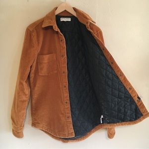 American Apparel Unisex Corduroy “Shacket” Dark Honey XS